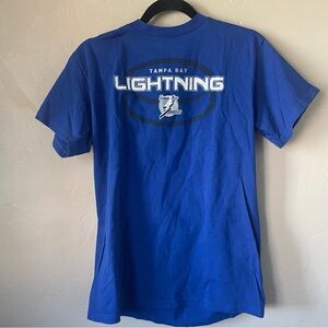 Vintage Lee Sport Tampa Bay Lightning Crewneck T-Shirt Sz XL Blue Hockey